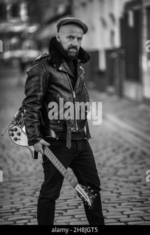 Shantel richtiger Name Stefan Hantel vom Bucovina Club Orkestar in Hamburg , Deutschland , Europa. Stockfoto