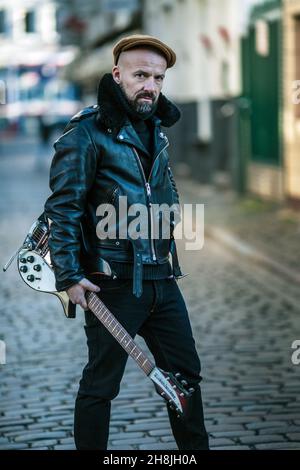 Shantel richtiger Name Stefan Hantel vom Bucovina Club Orkestar in Hamburg , Deutschland , Europa. Stockfoto