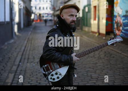 Shantel richtiger Name Stefan Hantel vom Bucovina Club Orkestar in Hamburg , Deutschland , Europa. Stockfoto