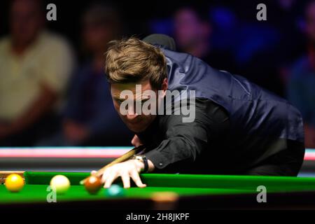 Ricky Walden während seines Spiels gegen Anthony Hamilton am achten Tag der Cazoo UK Championship beim York Barbican. Bilddatum: Dienstag, 30. November 2021. Stockfoto