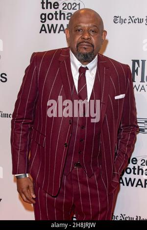 New York, Usa. 29th. November 2021. Forest Whitaker nimmt an den Gotham Awards 2021 Teil, die vom Gotham Film & Media Institute in der Cipriani Wall Street in New York City verliehen werden. (Foto von Ron Adar/SOPA Images/Sipa USA) Quelle: SIPA USA/Alamy Live News Stockfoto