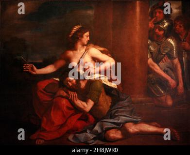 Samson und Delilah, 1654, von Guercino Stockfoto