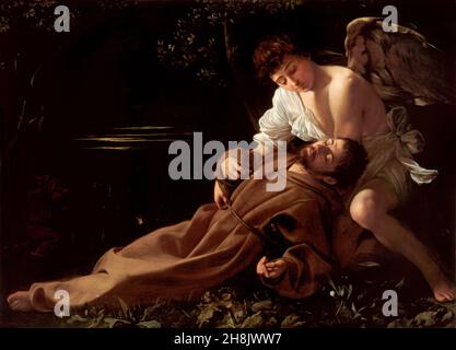 Franz von Assisi in Ecstasy (c. 1595), von Caravaggio Stockfoto