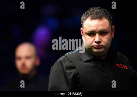 Stephen Maguire während seines Spiels gegen Luca Brecel am achten Tag der Cazoo UK Championship beim York Barbican. Bilddatum: Dienstag, 30. November 2021. Stockfoto