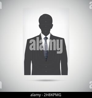 Menschliche Silhouette Ziel . Unbekannte Person Stock Vektor