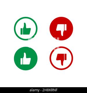 Symbole für soziale Netzwerke. „Gefällt mir“, „Kommentar“, „Folgen“. Stock Vektor