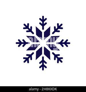 Schneeflocke Vektor Weihnachten Ikone Stock Vektor