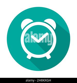 Symbol Uhr, Vector Illustration flache Bauweise Stock Vektor