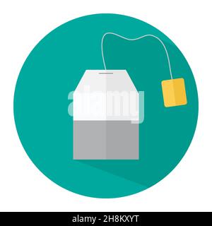 Teabag-Symbol. Vektorkonzept Illustration für Design. Stock Vektor