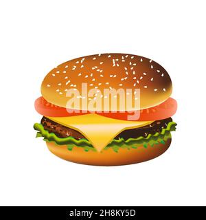 Hamburger-Symbol Stock Vektor