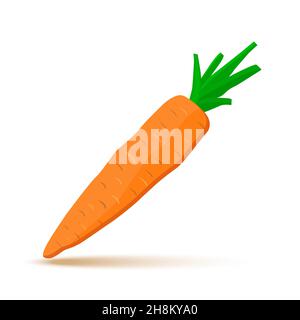Die Karotte. Vektorgrafik. Stock Vektor