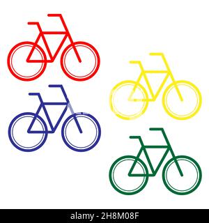 Rennrad-Symbol. Einfache Illustration von Rennrad Stock Vektor