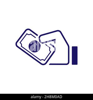 Camcorder-Zeichen. Filmen. Flaches Symbol. Blaue Farbe. Stock Vektor