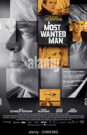 VERÖFFENTLICHUNG: 1. August 2014 TITEL: A Most Wanted man STUDIO: Lionsgate REGIE: Anton Corbijn PLOT: Ein tschetschenischer Muslim wandert illegal nach Hamburg ein, wo er im internationalen Krieg gegen den Terror gefangen wird. MIT Philip Seymour Hoffman, Rachel McAdams, Daniel Bruhl. (Kreditbild: © Lionsgate/Entertainment Picturs) Stockfoto