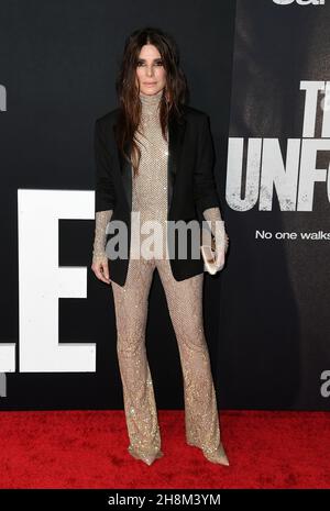 Los Angeles, USA. 30th. November 2021. Sandra Bullock bei der unverzeihlichen Premiere in Los Angeles am 30. November 2021 in Los Angeles, CA, USA (Foto: JC Olivera/Sipa USA) Quelle: SIPA USA/Alamy Live News Stockfoto