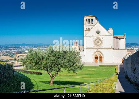 Kirche San Francesco in Assisi, Umbrien, Italien Stockfoto