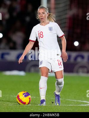 Doncaster, England, 30th. November 2021. Jordan Nobbs von England während der FIFA Fußball-Weltmeisterschaft 2022 - European Qualifying Match im Keepmoat Stadium, Doncaster. Bildnachweis sollte lauten: Andrew Yates / Sportimage Stockfoto