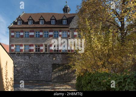 Früher eine Vogtei, seit dem 15th. Jahrhundert Pflegamt und heute Sitz des Amtsgerichts I, Hersbruck. Mittelfranken, Bayern, Deutschland Stockfoto