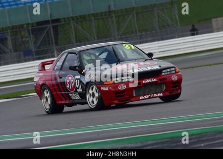 Simon Garrad, Nissan Skyline R32, Historic Touring Car Challenge, HTCC, kombiniert mit der Tony Dron Trophy für Touring Cars, Autos, die in der teilnahmen Stockfoto