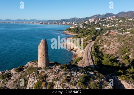 Torre Colomera, Oropesa del Mar, Castellón, Spanien Stockfoto