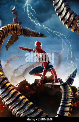 TOM HOLLAND IN SPIDER-MAN: NO WAY HOME (2021), REGIE: JON WATTS. Bild: Pascal Pictures / Marvel Studios / Columbia Pictures / Album Stockfoto