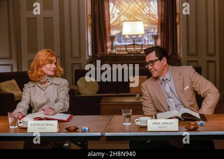 JAVIER BARDEM und NICOLE KIDMAN in BEING THE RICARDOS (2021), Regie: AARON SORKIN. Kredit: Escape Artists / Amazon Studios / Album Stockfoto