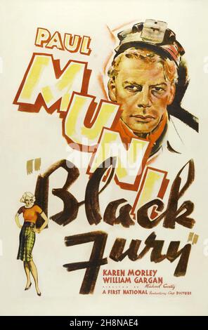 PAUL MUNI in BLACK FURY (1935), Regie: MICHAEL CURTIZ. Credit: FIRST NATIONAL/WARNER BROTHERS / Album Stockfoto