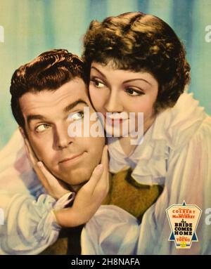 FRED MACMURRAY und CLAUDETTE COLBERT in THE BRIDE COMES HOME (1935), Regie WESLEY RUGGLES. Kredit: PARAMOUNT BILDER / Album Stockfoto