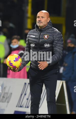 Salerno, Italien. 30th. November 2021. Stefano Colantuono (US Salernitana) während der Serie A zwischen den USA. Salernitana 1919 - FC Juventus. Im Stadio Arechi Endstand: 0-2 (Bildnachweis: © Agostino Gemito/Pacific Press via ZUMA Press Wire) Stockfoto