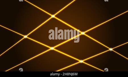 Neonviolett leuchtender geometrischer Kreis, helle Abstraktion Stockfoto
