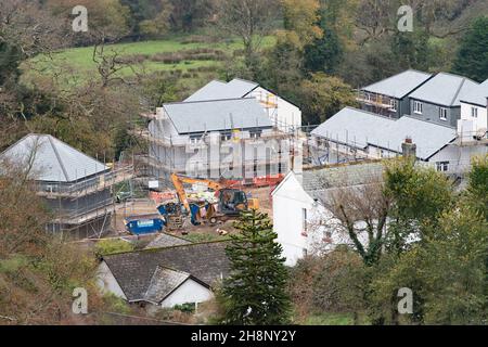 Neue Häuser werden gebaut Stockfoto