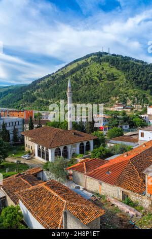 King's Moschee und Berat Stadt, Berat, Albanien Stockfoto
