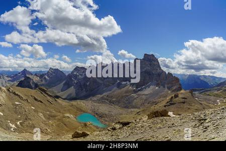 See Vallonasso di Stroppia (Maira-Tal) Stockfoto
