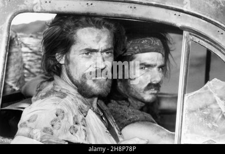 Willem Dafoe, Tom Cruise, Dreharbeiten zum Film, 'Born on the Fourth of July', Universal Picturs, 1989 Stockfoto