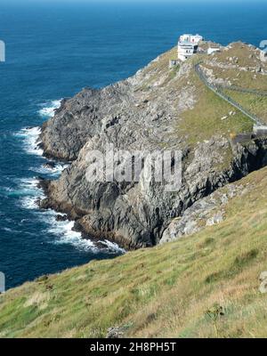 Mizen Head Signal Station im atlantik. County Cork, Irland. Stockfoto