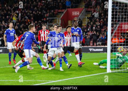 Southampton, England, 1st. Dezember 2021. Während des Spiels der Premier League im St. Mary's Stadium, Southampton. Bildnachweis sollte lauten: Kieran Cleeves / Sportimage Kredit: Sportimage/Alamy Live News Stockfoto