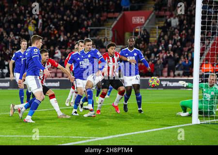 Southampton, England, 1st. Dezember 2021. Während des Spiels der Premier League im St. Mary's Stadium, Southampton. Bildnachweis sollte lauten: Kieran Cleeves / Sportimage Kredit: Sportimage/Alamy Live News Stockfoto