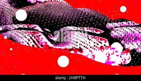 Abstrakte Illustration. Farbspiel und Dynamik Stockfoto