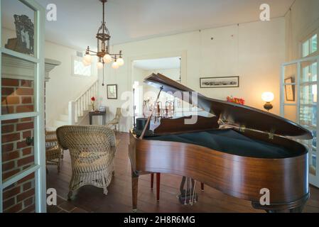 Grand Piano Zimmer Thomas Edison Estate in Fort Myers, Florida Stockfoto