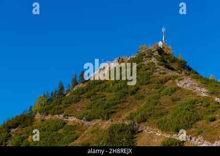 Blick auf und vom Jenner Hochplateau ca. 1800m m ü.d.M., Bayerische Alpen, Oberbayern, Süddeutschland Stockfoto