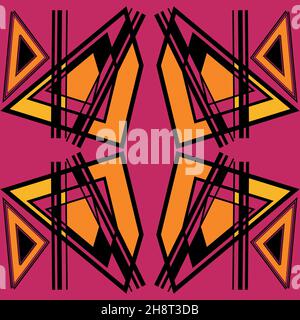 Volksblumen drucken Blumenmuster Ethnische Kunst Stock Vektor