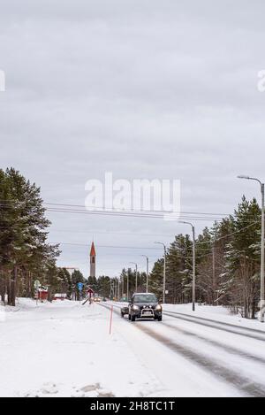 Kirche Von Hetta, Lappland, Finnland Stockfoto