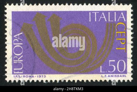 ITALIEN - UM 1973: Stempel gedruckt von Italien, zeigt CEPT, um 1973 Stockfoto