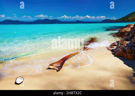 Tropischer Strand, Wai Insel, Thailand Stockfoto