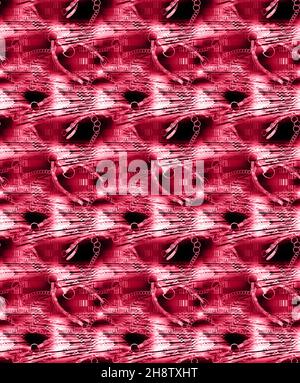 Afrikanische Mode nahtlose Muster Ornament in lebendigen Farben, Bild-Kunst und abstrakten Hintergrund für Stoff-Druck, Schal, Schal, Teppich, Kerchief, Han Stockfoto