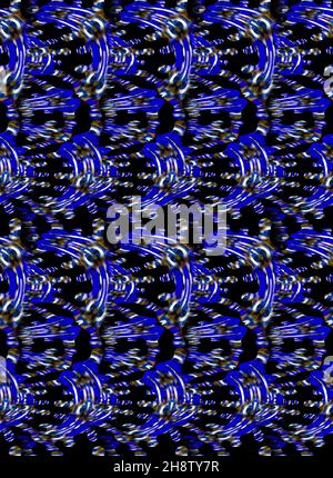 Afrikanische Mode nahtlose Muster Ornament in lebendigen Farben, Bild-Kunst und abstrakten Hintergrund für Stoff-Druck, Schal, Schal, Teppich, Kerchief, Han Stockfoto