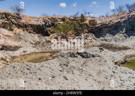 Vermiculite Mine im brasilianischen Bundesstaat Paraiba Stockfoto