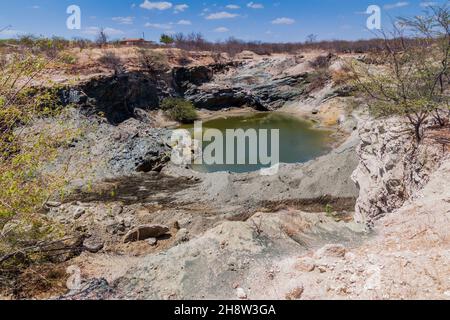 Vermiculite Mine im brasilianischen Bundesstaat Paraiba Stockfoto