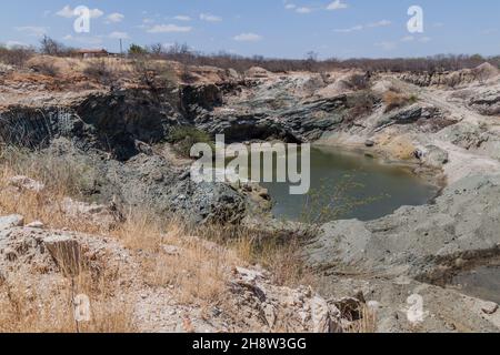 Vermiculite Mine im brasilianischen Bundesstaat Paraiba Stockfoto