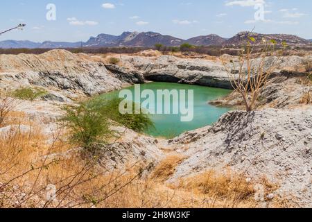 Vermiculite Mine im brasilianischen Bundesstaat Paraiba Stockfoto
